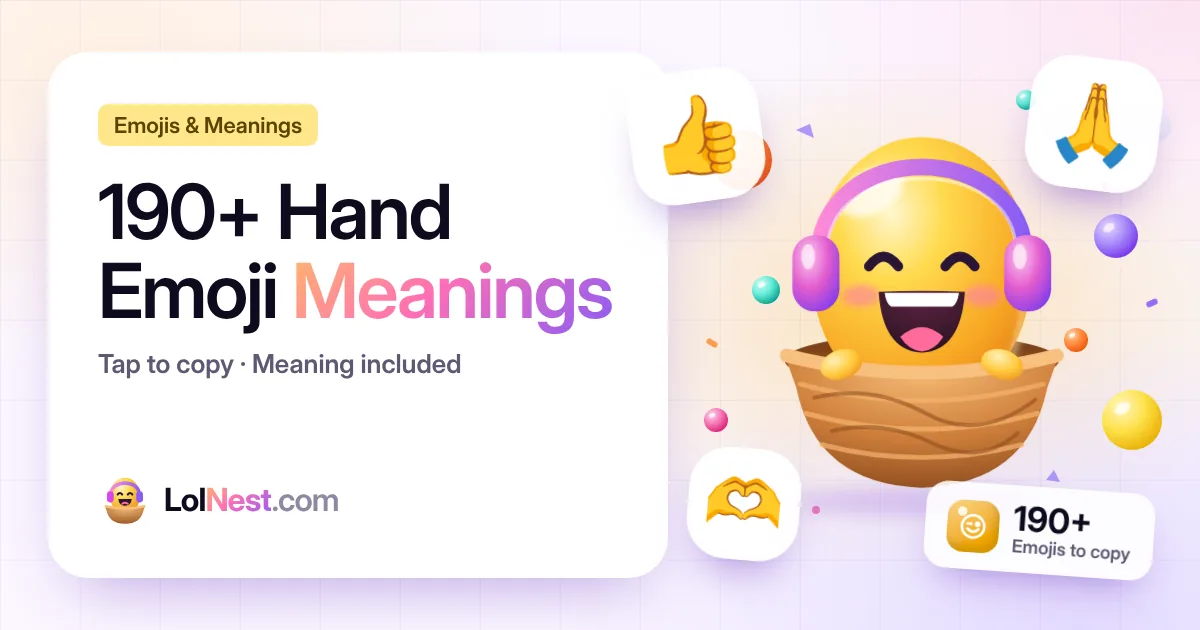 Hand Emoji Meanings: Every Gesture, Body and People Emoji Explained