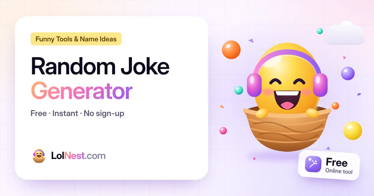 Random Joke Generator: Funny, Dad, Knock Knock, Kids & Corny Jokes